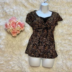 Carol Rose women’s floral blouse, size S